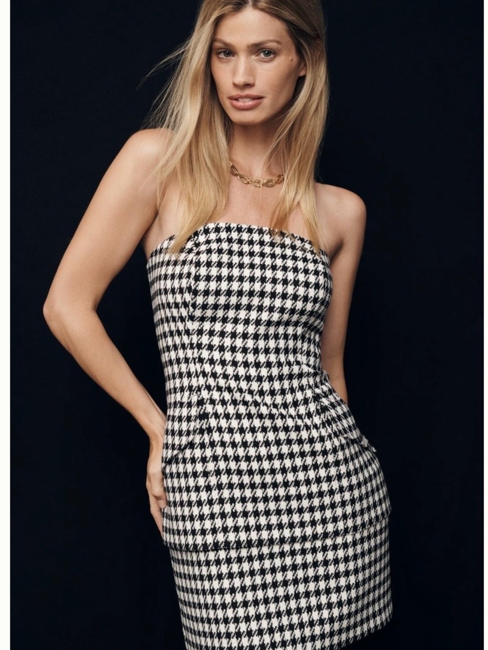 NWT - Maeve Strapless Peplum Tweed Mini Dress - Anthropologie - Picture 5 of 6